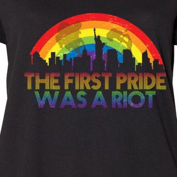 The First Pride Was A Riot Women's Plus Size T-Shirt