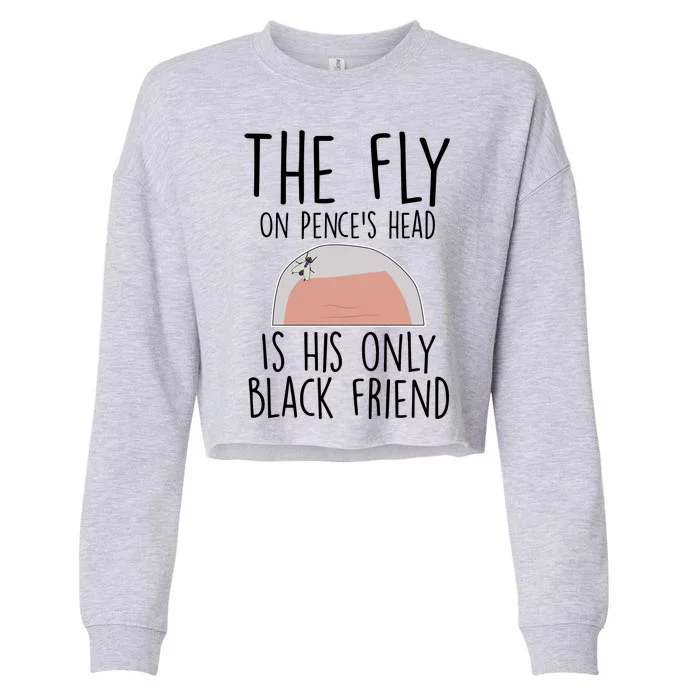 The Fly On Pence's Head Is His Only Black Friend Cropped Pullover Crew