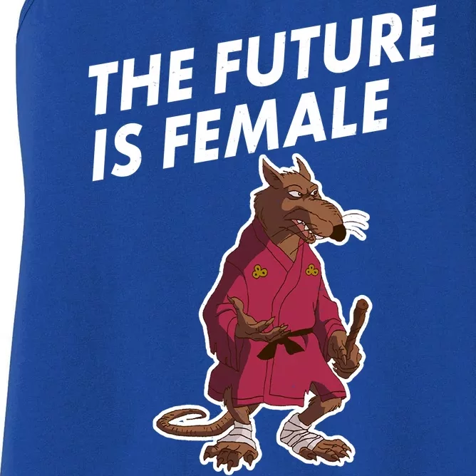 The Future Is Female Funny Splinter Meme Women's Racerback Tank