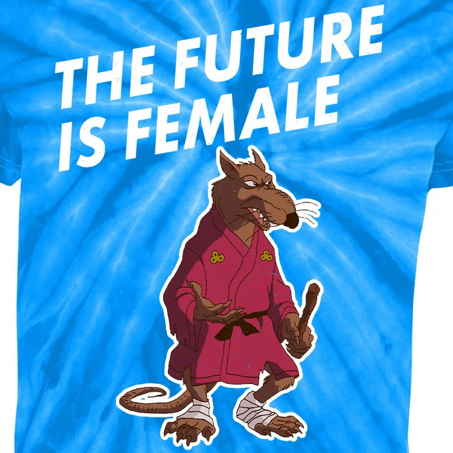 The Future Is Female Funny Splinter Meme Kids Tie-Dye T-Shirt