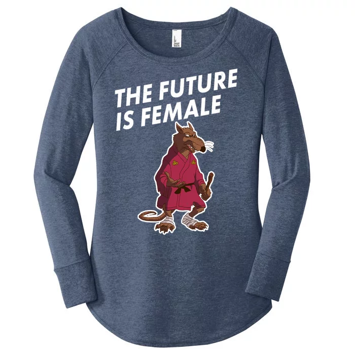 The Future Is Female Funny Splinter Meme Women's Perfect Tri Tunic Long Sleeve Shirt