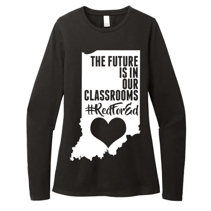 The Future Is In Our Classroom #REDFORED Womens CVC Long Sleeve Shirt