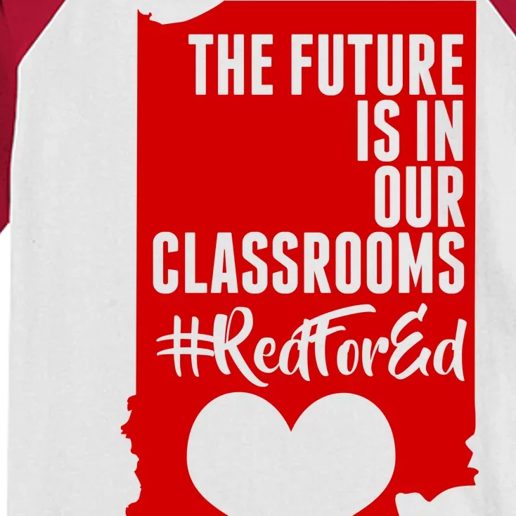 The Future Is In Our Classroom #REDFORED Kids Colorblock Raglan Jersey