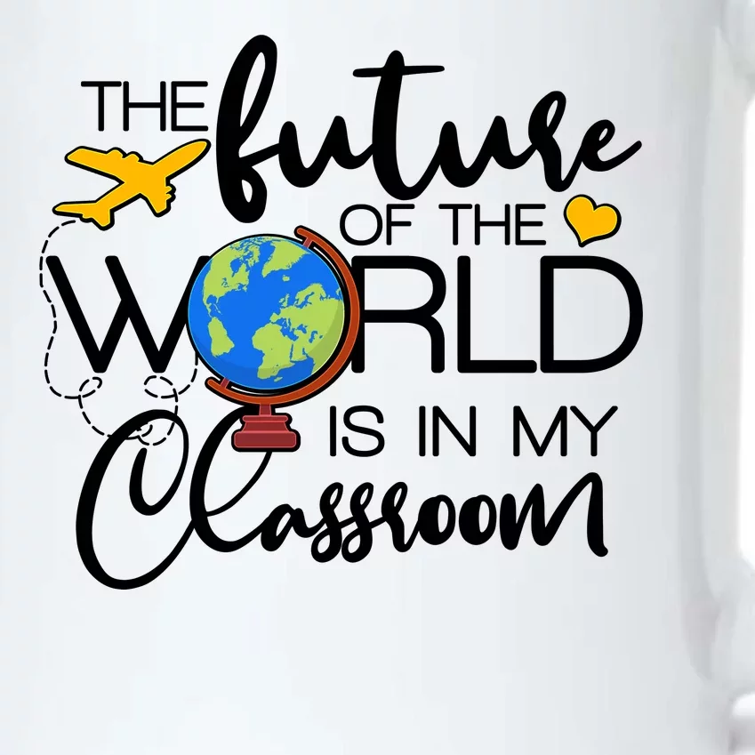 The Future of the World Is In My Classroom Black Color Changing Mug