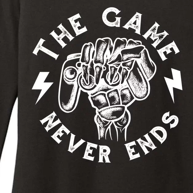 The Game Never Ends Womens CVC Long Sleeve Shirt