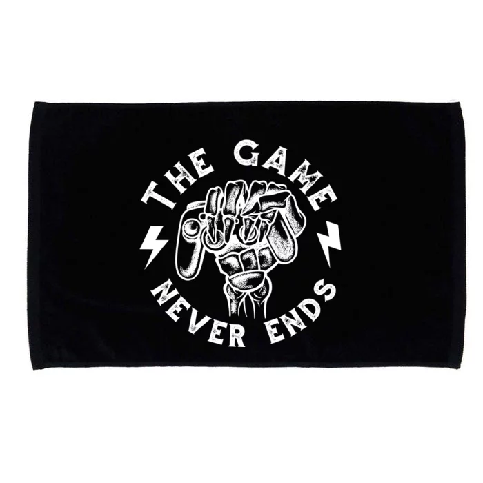 The Game Never Ends Microfiber Hand Towel