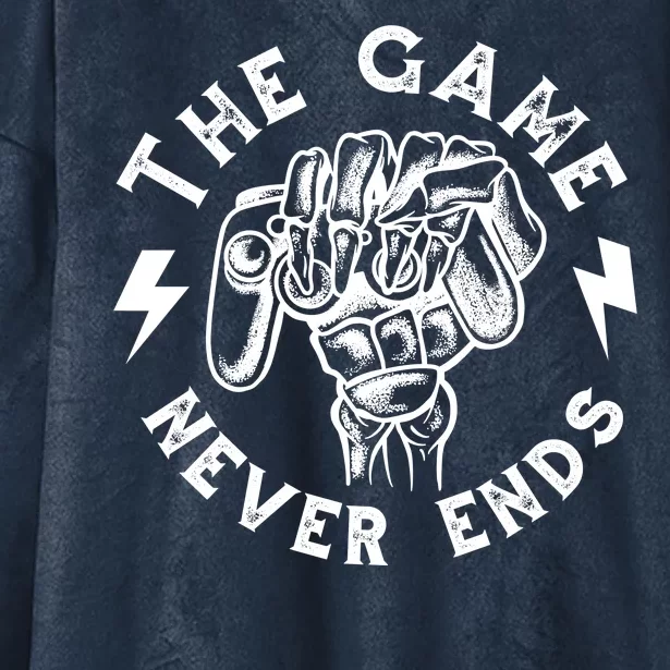 The Game Never Ends Hooded Wearable Blanket