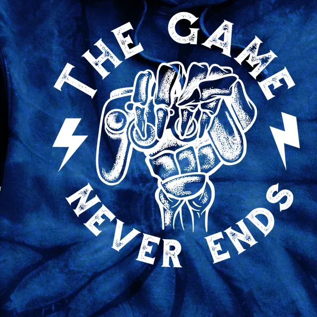 The Game Never Ends Tie Dye Hoodie