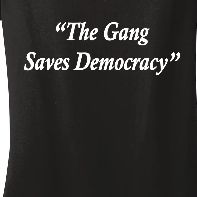 The Gang Saves Democracy Philadelphia Women's V-Neck T-Shirt