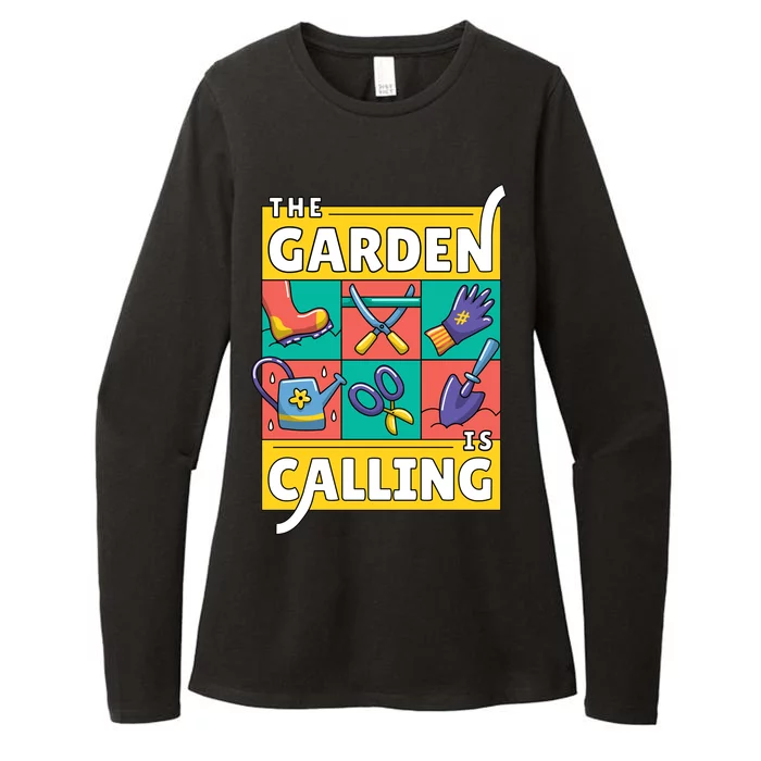 The Garden Is Calling Womens CVC Long Sleeve Shirt