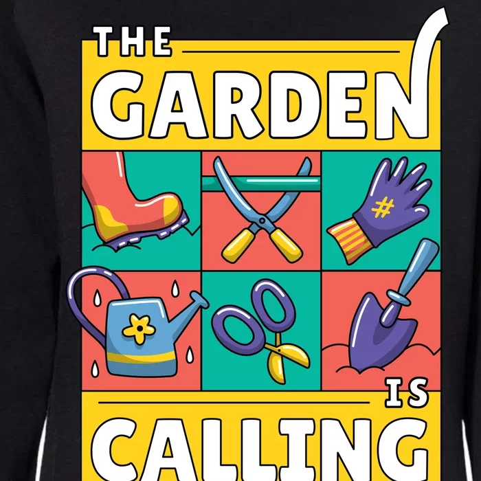 The Garden Is Calling Womens California Wash Sweatshirt