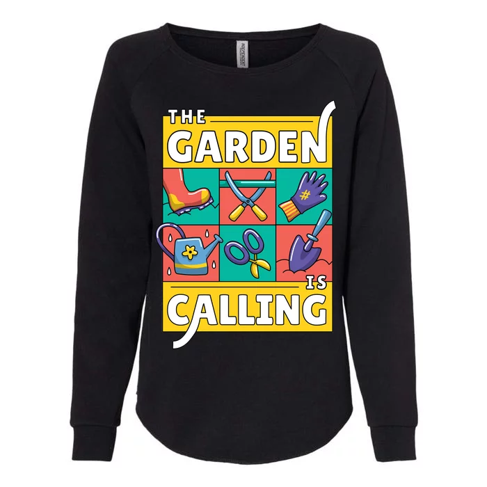 The Garden Is Calling Womens California Wash Sweatshirt