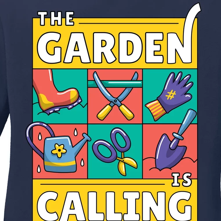 The Garden Is Calling Ladies Long Sleeve Shirt