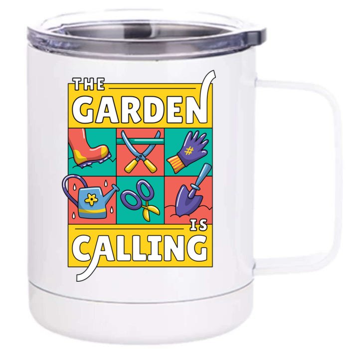 The Garden Is Calling Front & Back 12oz Stainless Steel Tumbler Cup