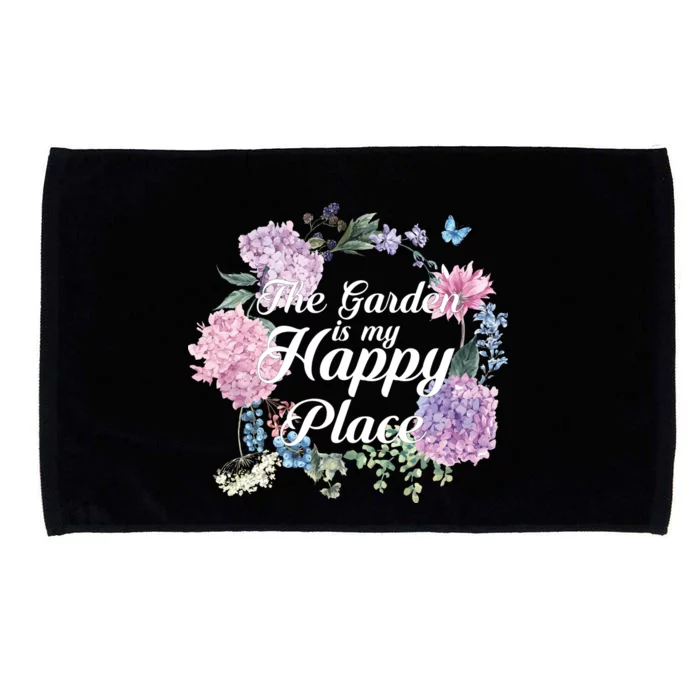 The Garden Is My Happy Place Microfiber Hand Towel