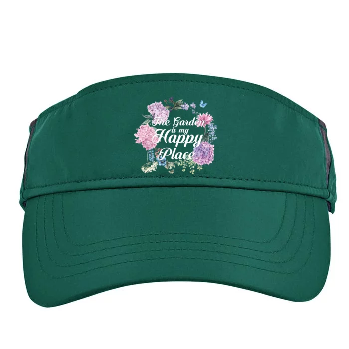 The Garden Is My Happy Place Adult Drive Performance Visor