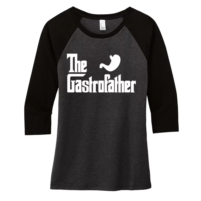 The Gastro Father Women's Tri-Blend 3/4-Sleeve Raglan Shirt