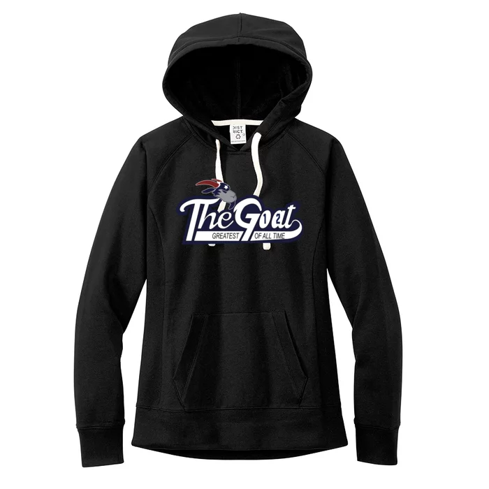 The Goat 12 Greatest Of All Time Women's Fleece Hoodie