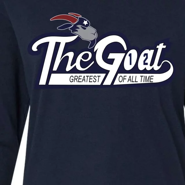 The Goat 12 Greatest Of All Time Womens Cotton Relaxed Long Sleeve T-Shirt