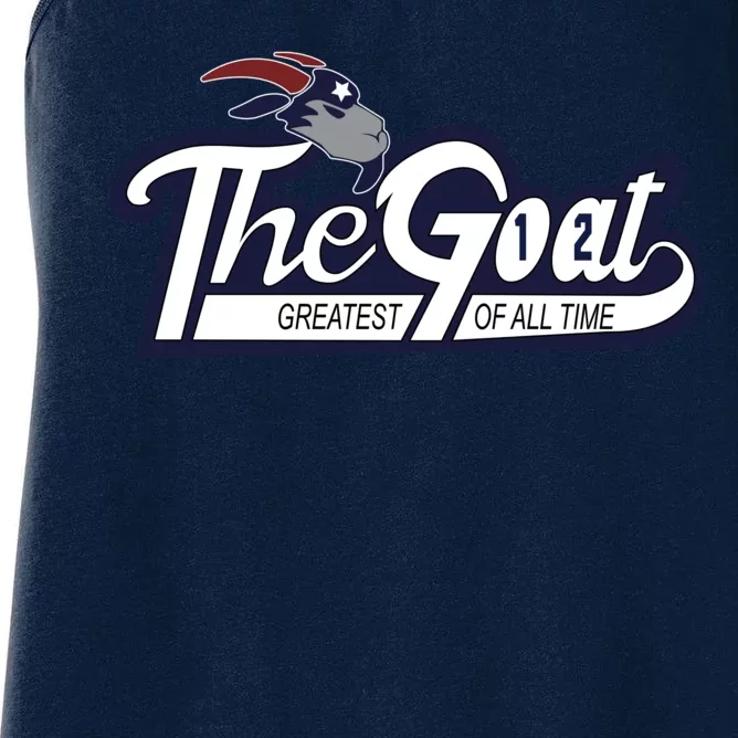 The Goat 12 Greatest Of All Time Women's Racerback Tank