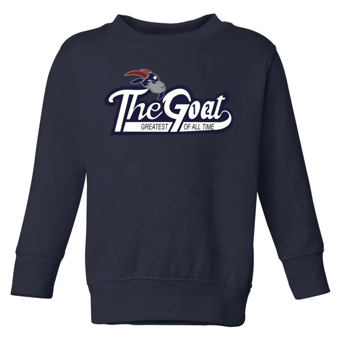 The Goat 12 Greatest Of All Time Toddler Sweatshirt