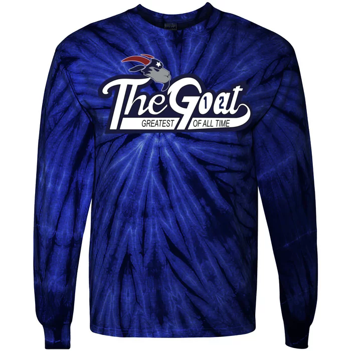 The Goat 12 Greatest Of All Time Tie-Dye Long Sleeve Shirt