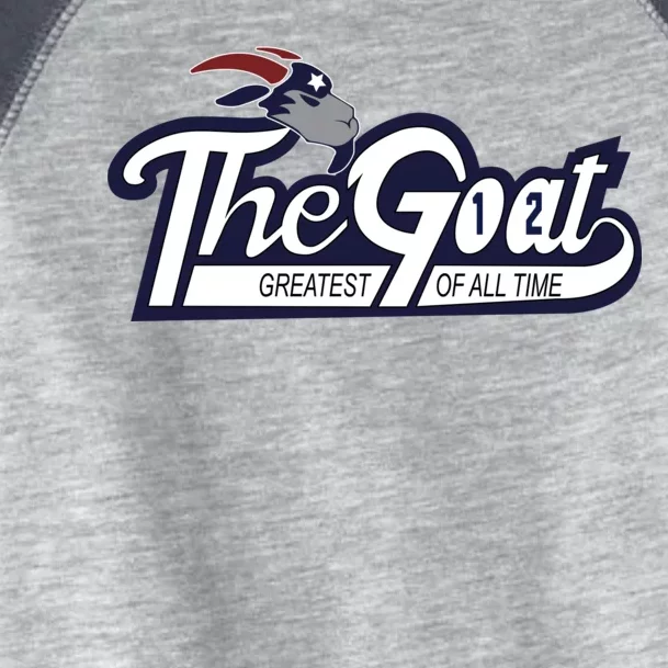 The Goat 12 Greatest Of All Time Toddler Fine Jersey T-Shirt