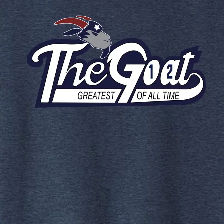 The Goat 12 Greatest Of All Time Women's Crop Top Tee