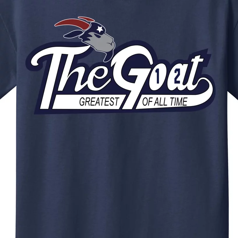 The Goat 12 Greatest Of All Time Kids T-Shirt