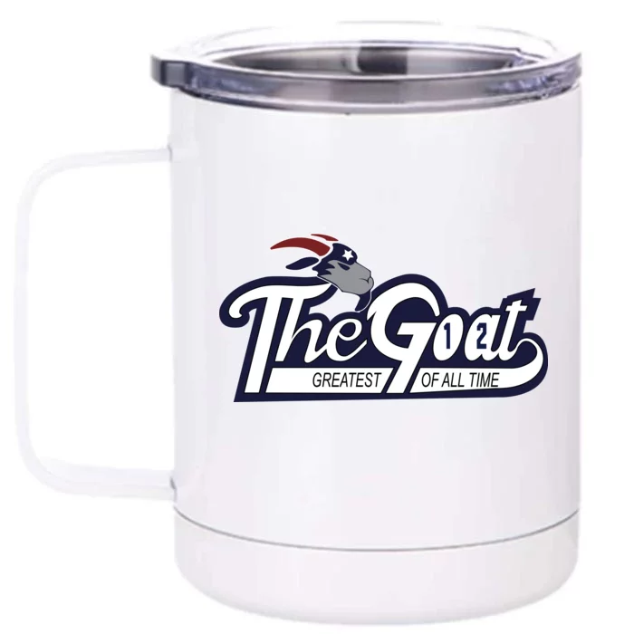 The Goat 12 Greatest Of All Time Front & Back 12oz Stainless Steel Tumbler Cup