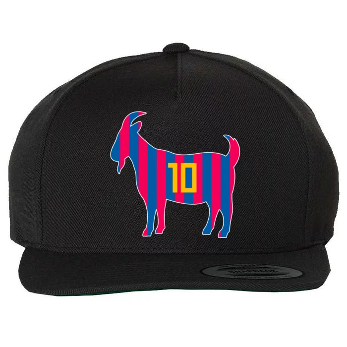 The Goat Messi 10 Greatest Of All Time Wool Snapback Cap