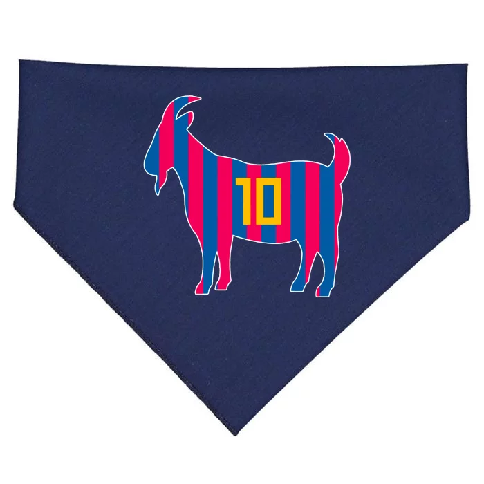 The Goat Messi 10 Greatest Of All Time USA-Made Doggie Bandana