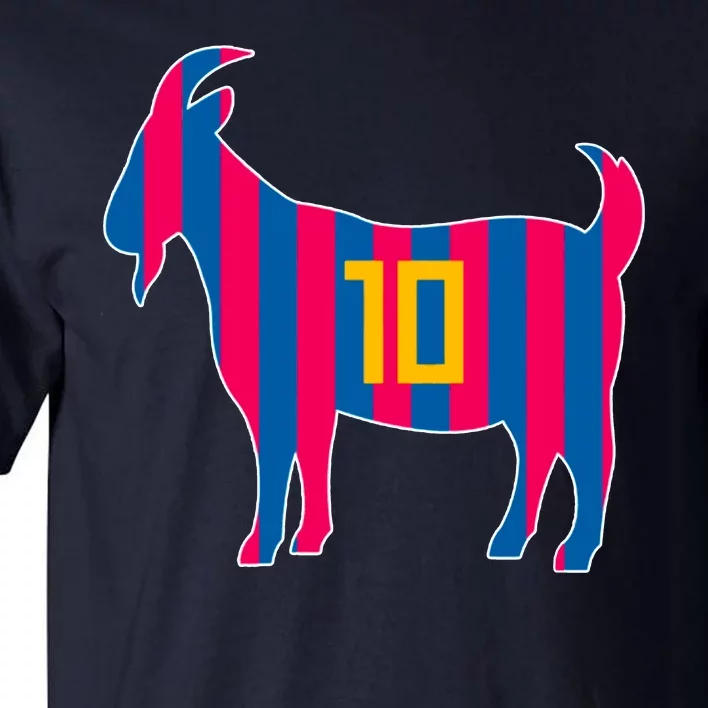 The Goat Messi 10 Greatest Of All Time Tall T-Shirt