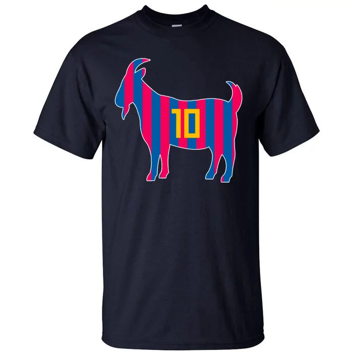 The Goat Messi 10 Greatest Of All Time Tall T-Shirt