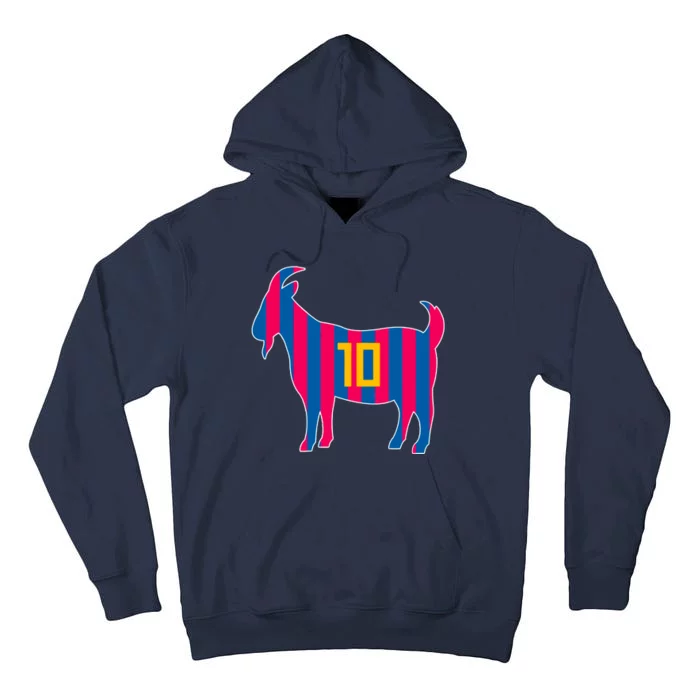 The Goat Messi 10 Greatest Of All Time Tall Hoodie