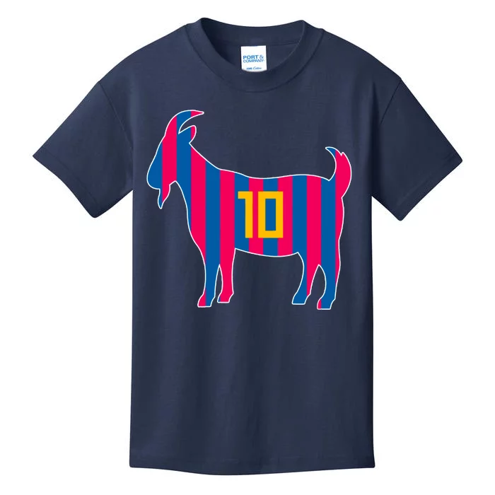 The Goat Messi 10 Greatest Of All Time Kids T-Shirt