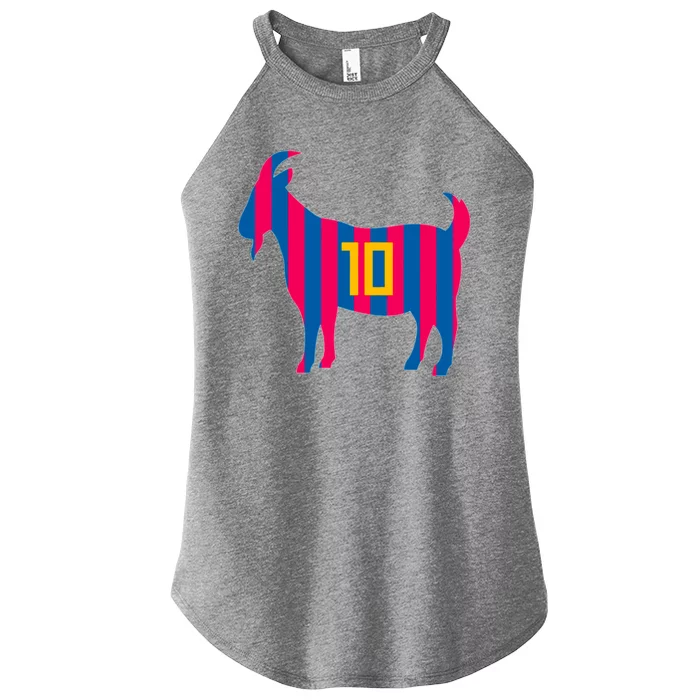 The Goat Messi 10 Greatest Of All Time Women’s Perfect Tri Rocker Tank