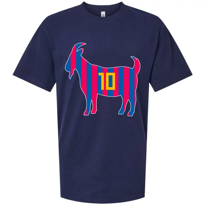 The Goat Messi 10 Greatest Of All Time Sueded Cloud Jersey T-Shirt