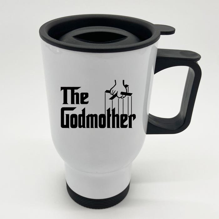 The Godmother Logo Front & Back Stainless Steel Travel Mug