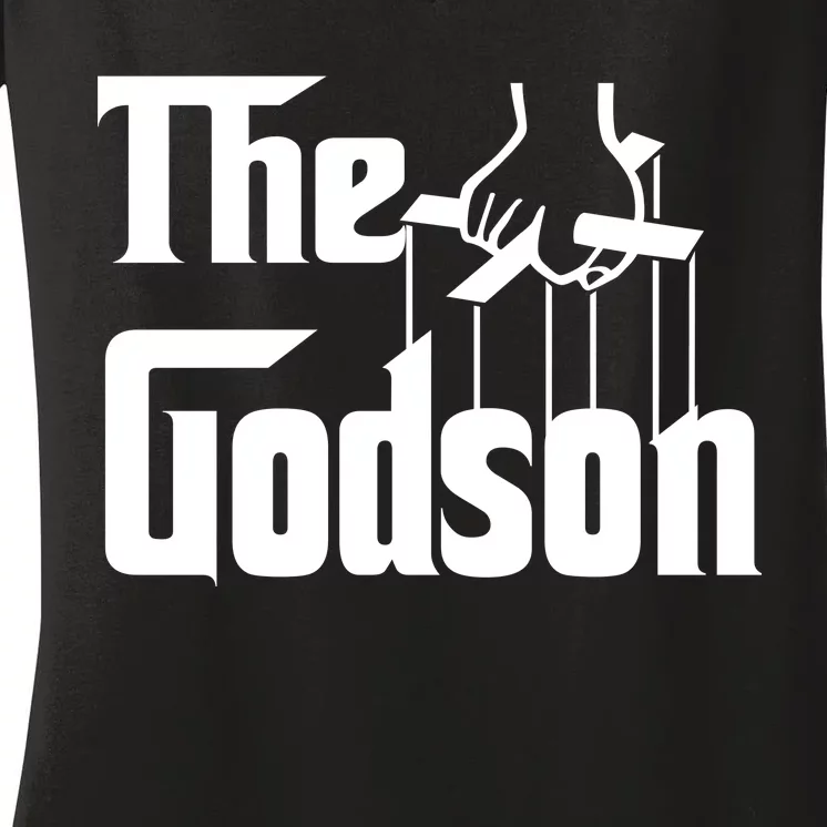 The Godson Logo Women's V-Neck T-Shirt