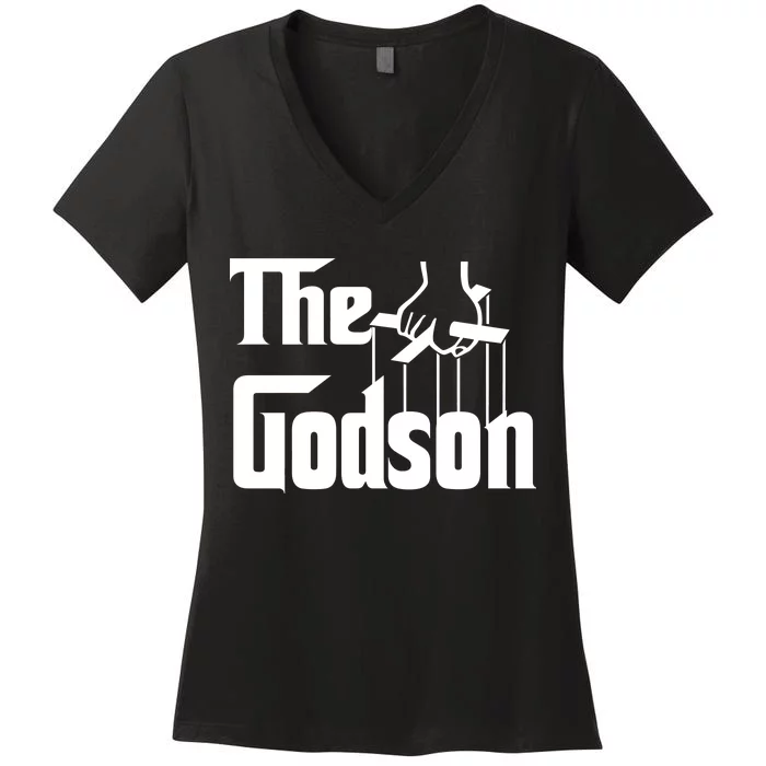 The Godson Logo Women's V-Neck T-Shirt