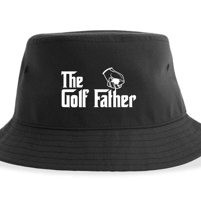 The Golf-Father Funny Golf Dad Sustainable Bucket Hat