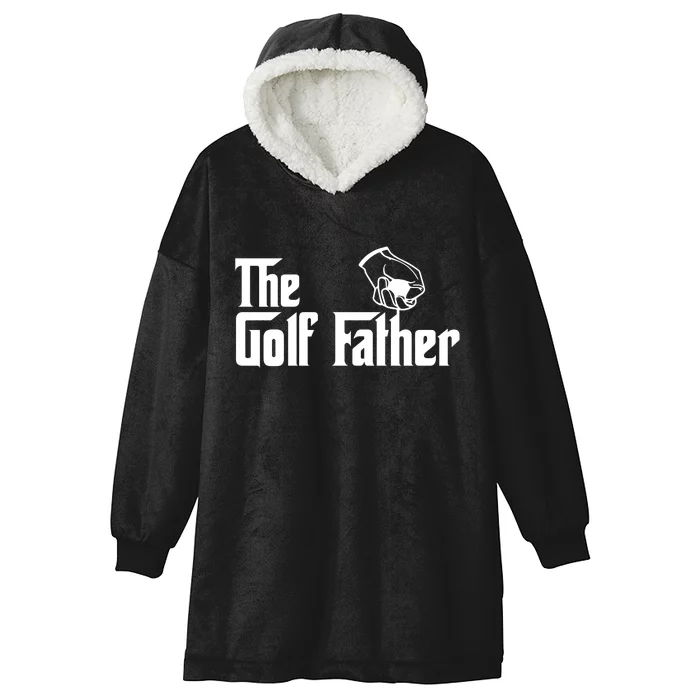 The Golf-Father Funny Golf Dad Hooded Wearable Blanket