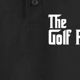 The Golf-Father Funny Golf Dad Dry Zone Grid Performance Polo