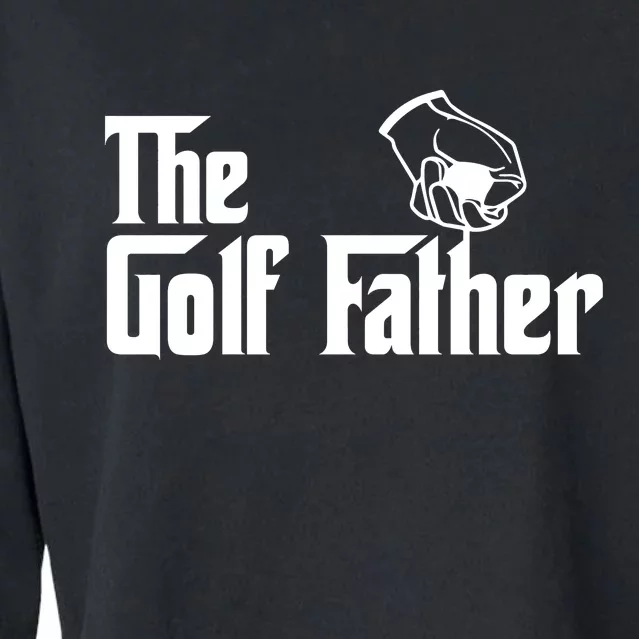 The Golf-Father Funny Golf Dad Cropped Pullover Crew