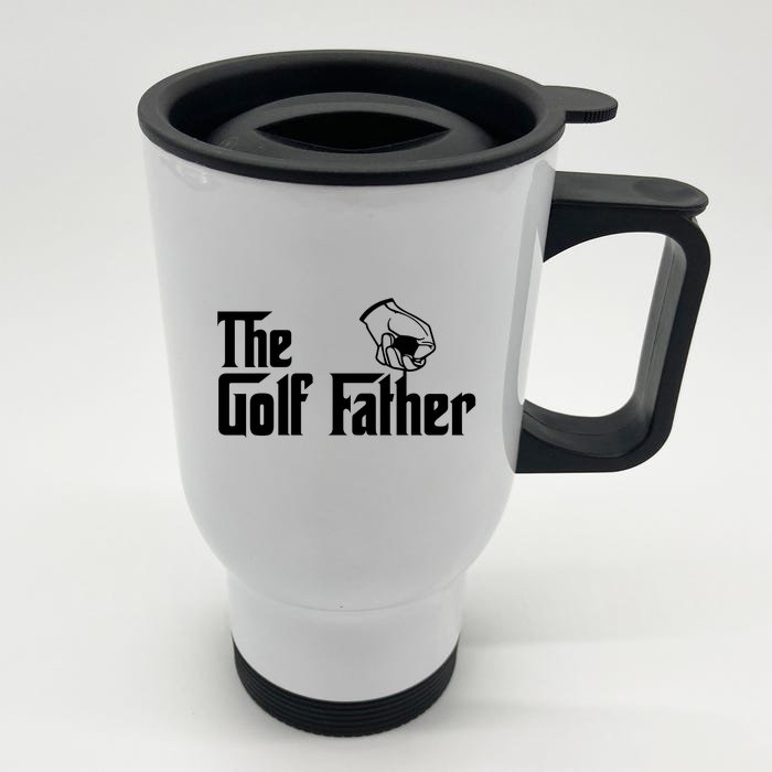 The Golf-Father Funny Golf Dad Front & Back Stainless Steel Travel Mug