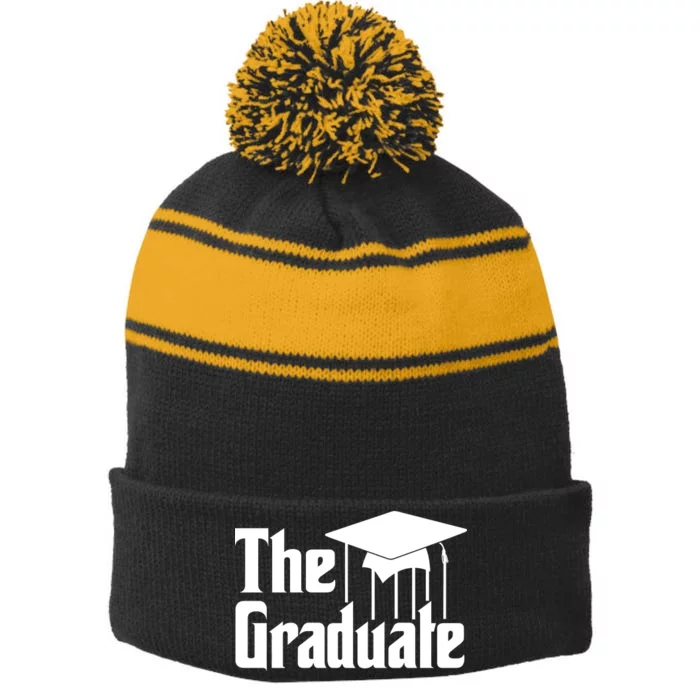 The Graduate Logo Stripe Pom Pom Beanie