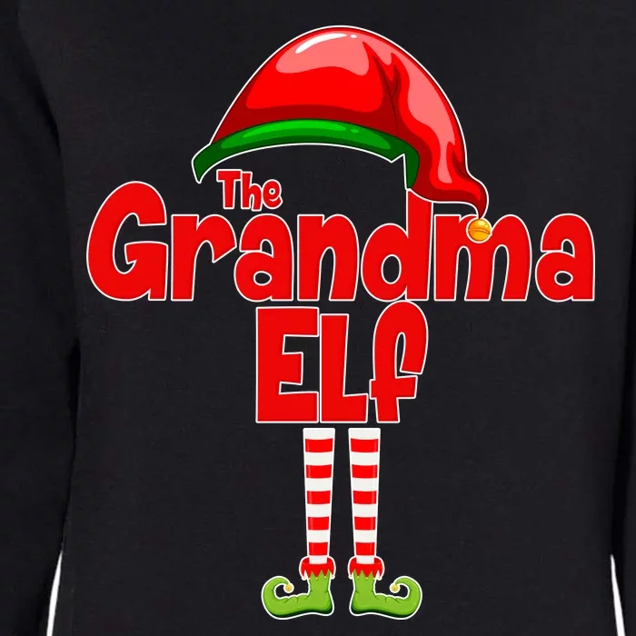 The Grandma Elf Christmas Womens California Wash Sweatshirt