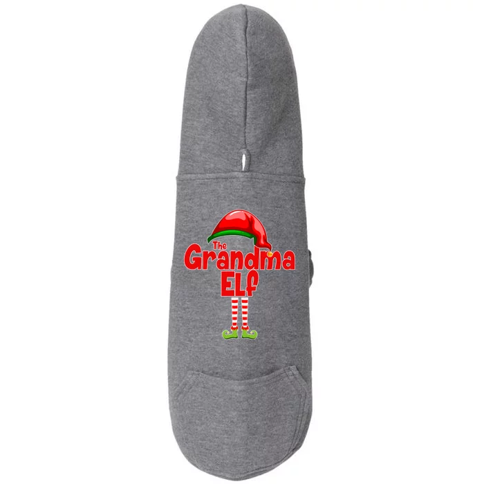 The Grandma Elf Christmas Doggie 3-End Fleece Hoodie