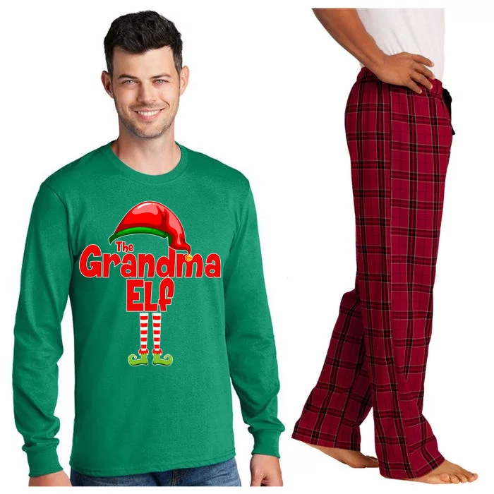 The Grandma Elf Christmas Long Sleeve Pajama Set